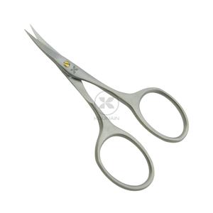 Tijeras profesionales de manicura de 9cm KOUNAIN, herramienta de eliminación de cutículas de vello de uñas de belleza de acero inoxidable con punta afilada recta curva - Product Image 1