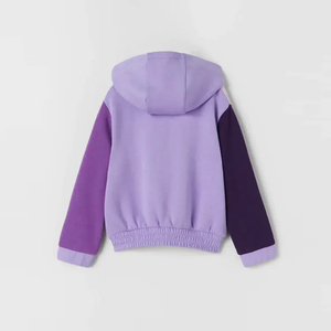 Sweat-shirts à capuche zippés en molleton 100 % coton pour bébés garçons, couleur unie, manches longues, vente en gros - Product Image 2