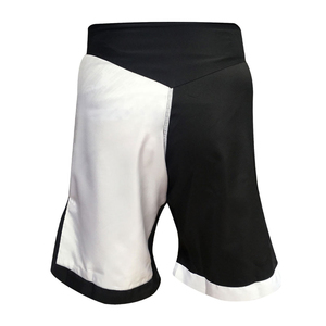 Shorts de boxe de sport de différentes couleurs / Shorts de boxe personnalisés à étiquette privée avec taille élastique pour hommes, noir et blanc, en vente - Product Image 6