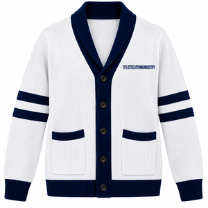 Pulls à col en V de haute qualité pour les logos de sororités/fraternités/écoles/collèges/universités, cardigans tricotés unisexes - Product Image 1