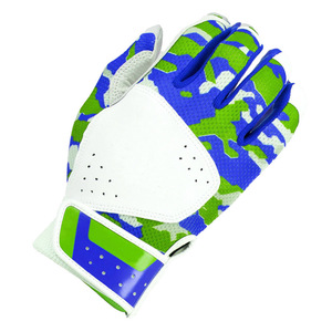 Gants de frappe en cuir bleu, vert et blanc, unisexes, pour adultes, respirants, ambidextres, en tissu tricoté, avec fermeture auto-agrippante - Product Image 4