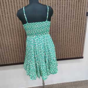 Women's Daily Summer Boho Simple Floral Printed Silk Viscose Polyester Woven Loose Silhouette Floor-Length Ruffle Hem <b>Elastic</b> - Product Image 2