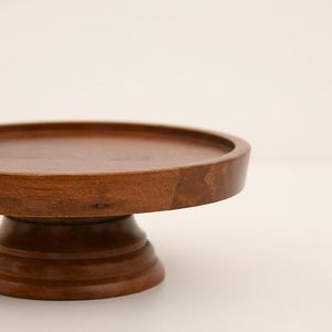 Support à gâteau en bois écologique, socle rond pour gâteau, 9 pouces, présentoir alimentaire, outils de pâtisserie pour fête, mariage, restaurant - Product Image 2