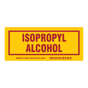 Etiquetas de Alcohol Isopropílico Resistentes a Químicos Brady, Adhesivo Fuerte de PP para Identificación en Laboratorios - Product Image 1