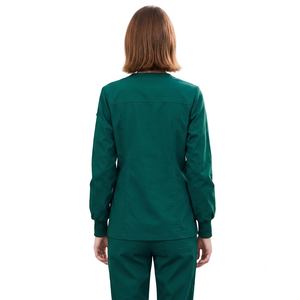 Blouses d'infirmière à manches longues en tissu sergé avec détection d'aiguilles, polyester, unisexe, thermocollées sans couture - Product Image 2