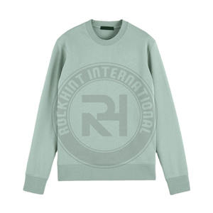 Sudaderas de Cuello Redondo al por Mayor de Fábrica, de Alta Calidad, con Logotipo Personalizado, de Algodón Pesado, Lisas, de Verano, 100% Algodón, con Hombros Caídos, sin Estampado - Product Image 3