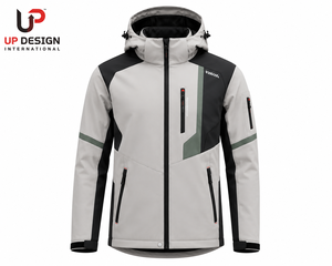Custom <b>Men's</b> Hooded Softshell <b>Jacket</b> <b>Waterproof</b> Windproof Fleece Lined Outdoor Hiking Tactical Workwear Coat OEM - Product Image 1