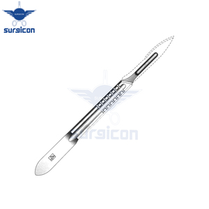 Manche de scalpel n° 4 poignées chirurgicales réutilisables en acier inoxydable, forme en V, standard, compatibles avec le n°. 20, 21, 22, 23 et 24 - Product Image 4
