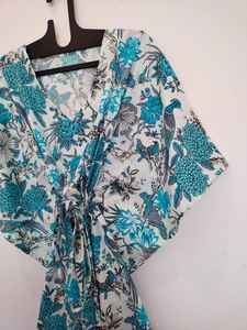 ชุดคาฟตันงานฝีมืออินเดียสำหรับเทศกาลนก  ชุดคลุมชายหาดน้ำหนักเบา สวมใส่สบาย สไตล์โบฮีเมียน เหมาะสำหรับใส่ไปรีสอร์ท - Product Image 4