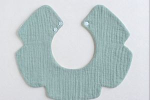 JALBEBE Bavaglino in Morbida Garza di Cotone con Chiusura a Bottone Singolo, Ecologico, Antibatterico, Lavabile, Unisex, per Tutti i Neonati - Product Image 6
