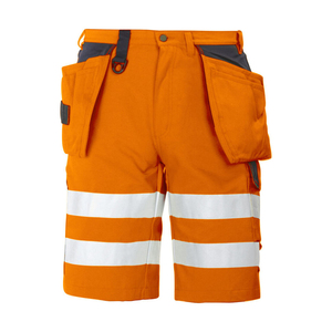 Shorts de travail réfléchissants pour hommes, vêtements de travail cargo, shorts de sécurité haute visibilité avec bande réfléchissante - Product Image 1
