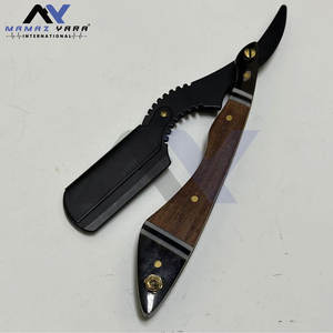 มีดโกนหนวดแบบมืออาชีพ คุณภาพระดับร้านเสริมสวย ทำจากไม้ ด้ามจับถนัดมือ ปลอดภัยและมีสไตล์ ใบมีดสแตนเลสแบบ Shavette - Product Image 6