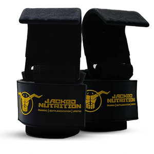 Weight Lifting rubber grip Hooks Non-slip Deadlift wrist Straps palm support <b>Gloves</b> <b>Pull</b> <b>Up</b> gym fitness training session workout - Product Image 2