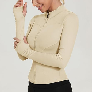 Chaqueta Deportiva de Manga Larga para Mujer, con Cierre Completo, para Fitness, Yoga, Invierno, Cálida, para Gimnasio, Ropa Deportiva, para Correr, Entrenamiento - Product Image 3