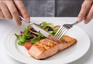 Ensemble de couverts modernes en acier inoxydable, finition miroir haute brillance, résistant à la rouille, pour mariage, comprenant fourchette, couteau et cuillère - Product Image 3