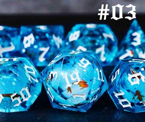 Jeu de dés en résine à mouvement équilibré, dés polyédriques à bords vifs pour un jeu équitable, dés de jeu de table professionnels pour DND RPG - Product Image 6