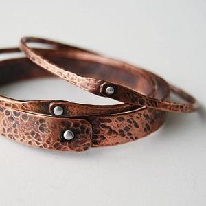 Premium Quality Handmade Open Cuff Jewelry Handcrafted Copper Brass Adjustable Gift for Men and Women - Product Image 1