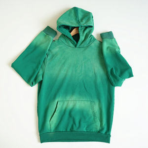 Mens <b>Sun</b> Faded Hoodie Vintage Washed Cotton Fleece Pullover Sweatshirt Soft Casual Streetwear Wear - Product Image 1