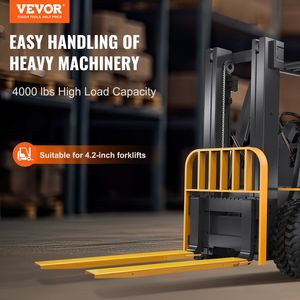 Extension per forcella per Pallet in acciaio al carbonio con larghezza di 60 \ "lunghezza 4.5 \" 1 paio di accessori per carrelli elevatori gialli - Product Image 2