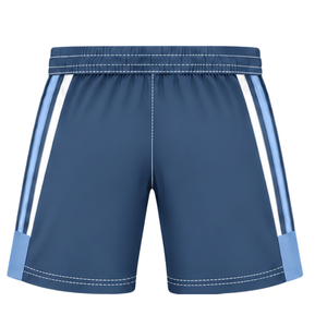 Conjunto de Camiseta y Pantalones Cortos de Rugby Azul Acero y Blanco, Cuello en V, Uniforme de Equipo, Transpirable, Ligero, Personalizable, Ropa Deportiva de Entrenamiento - Product Image 6