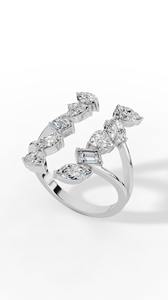 Bague en diamant de laboratoire multi-coupes fantaisie à haute demande, en or 18 carats, vente en gros, fabricant et fournisseur de bijoux fins OEM - Product Image 4