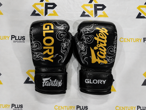 Fairtex <b>Black</b> Color Boxing Gloves-Original Leather Training Sparring Gloves Glory Model Muay Thai Gear Moisture Wicking Non-Slip - Product Image 3