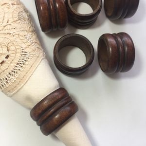 Porta Servilletas de Madera de Haya Redondos para Regalo, Decoración de Mesa para Restaurantes, Anillos para Servilletas de Madera Hechos a Mano - Product Image 4
