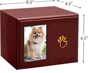Urna de Madera para Cenizas de Mascotas, Urnas de Madera para Cenizas de Perros y Gatos, Urnas de Madera de Palisandro a Bajo Precio - Product Image 2
