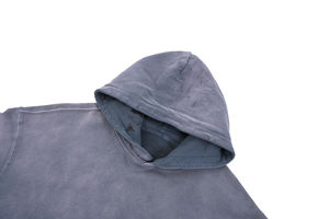 Sudadera con Capucha Personalizada, Estilo Vintage, Lavado Ácido, 100% Algodón, para Hombre, Invierno, Forro Polar, Transpirable - Product Image 6