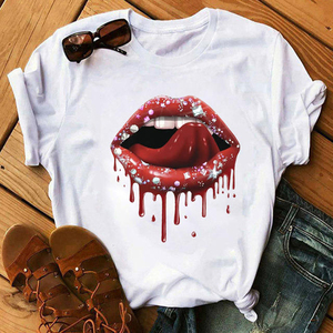 Camisetas de Mujer 2026, Camisetas Blancas Estampadas Transpirables de Manga Corta para Verano, Corte Holgado - Product Image 2