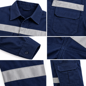 Combinaison de travail industrielle haute visibilité, légère, de haute qualité, avec coutures soudées, couleur personnalisée, uniforme de sécurité, logo personnalisé - Product Image 6