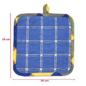 Porte-plat à motif à carreaux teint en fil, haute absorption d'eau, 100 % coton, vente en gros en Inde - Product Image 5