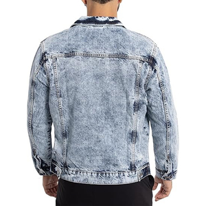 Latest Fashion Custom Printing <b>Denim</b> <b>Jacket</b> for <b>Men</b> Street Style <b>Men</b> Casual Clothing <b>Denim</b> <b>Jacket</b> for Sale - Product Image 2