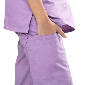 Precio de Fábrica, Conjuntos de Uniformes Médicos Personalizados de Alta Calidad, Unisex, Manga Corta, para Clínica Dental, Hospital Veterinario, Tela de Lana - Product Image 6