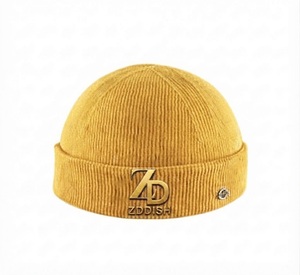 High Quality Thick Warm Winter <b>Beanie</b> Solid Color Ribbed Knit Cap for Men Women Custom Logo Embroidery Casual 100% <b>Wool</b> - Product Image 2