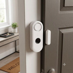 DS-2501 Wireless <b>WiFi</b> Door Contact Sensor 110dB Loud Security Alarm System with Fingerprint Disarm & <b>Smart</b> Life App Control - Product Image 4