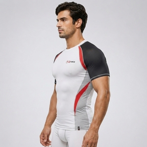 Custom Clothing Rush Guard Sun Protection Clothing <b>Men</b> <b>Compression</b> <b>Shirt</b> Rashguard <b>Men</b> Rash Vests Rash Guard Best Short Sleeve - Product Image 3