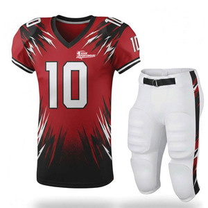 OEM ODM Service Breathable High Quality American Football Uniform Premium 100% Polyester Fabric <b>Athletic</b> Jersey Reasonable Price - Product Image 1