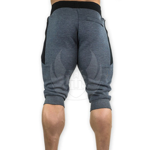 Men’s <b>3</b>/<b>4</b> Jogger <b>Shorts</b> Gym Workout Capris Muscle Fit Quick Dry Training <b>Shorts</b> with Zipper Pockets Fitness Sportswear - Product Image 6