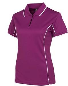 Camiseta Polo Morada para Mujer, Diseño Personalizado, al por Mayor, Nueva Llegada 2026, Manga Corta, Color Sólido, Transpirable, Ropa Deportiva Informal - Product Image 3