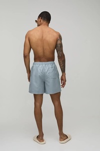 <b>Men's</b> Swim Shorts Quick Dry High Quality 100% Cotton Large Size Drawstring Closure Swimming <b>Trunks</b> - Product Image 4