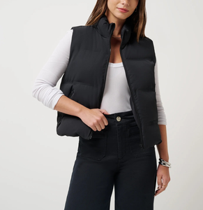 Chaleco Acolchado Cortavientos para Mujer, Chaleco de Plumón sin Mangas con Capucha, Chaleco Acolchado para Mujer, Venta al por Mayor Directa de Fábrica OEM, Logotipo Personalizado - Product Image 6