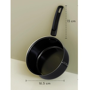 Mini Cacerola de Acero Inoxidable al por Mayor con Mango Largo, Olla Pequeña para Cocina, Ideal para Hervir Leche, Té y Café (OEM) - Product Image 3