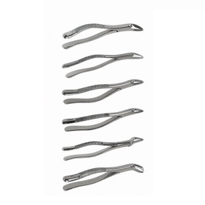 Jeu de forceps d'extraction dentaire sur mesure en acier inoxydable de qualité allemande, manuels, certifiés CE MOL, professionnels pour usage oral - Product Image 4