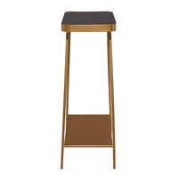 Table console moderne convertible en fer avec plateau métallique, design pliable pour hôtel et usage domestique, configuration gain de place pour entrée