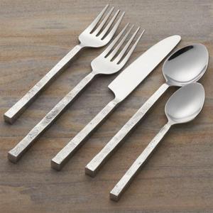 Juego de Cubiertos de Acero Inoxidable de Grado Alimenticio para Restaurantes, con Mangos Sólidos de Aluminio Fundido en Arena y Logotipo Personalizado - Product Image 1