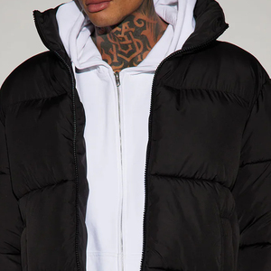Chaqueta de burbujas para hombre de alta calidad, diseño único 2026, proveedor mayorista, logotipo personalizado, chaqueta cálida de invierno - Product Image 4