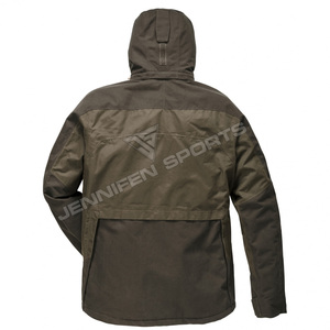 Chaquetas de Caza para Hombre, Personalización OEM, Invierno, Sólidas, Transpirables, 100% Algodón, Chaqueta de Lona - Product Image 2