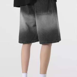 Hot Sale Custom Denim Fashion Streetwear <b>Shorts</b> <b>Black</b> Color Latest Design Mens Denim <b>Shorts</b> - Product Image 4