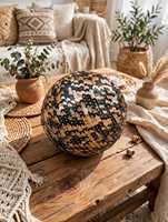 Sphère décorative bohème en métal à sequins, faite à la main pour la décoration intérieure, les mariages et les accents de table